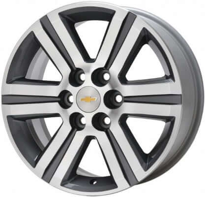 2013-2017 Chevrolet Wheels OEM Rims for Sale | Traverse Machined Charcoal