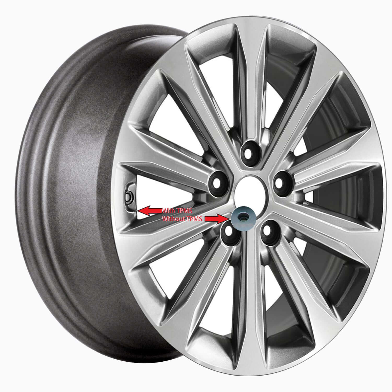 2016-2017 Hyundai Wheels OEM Rims for Sale | Sonata Machined Grey