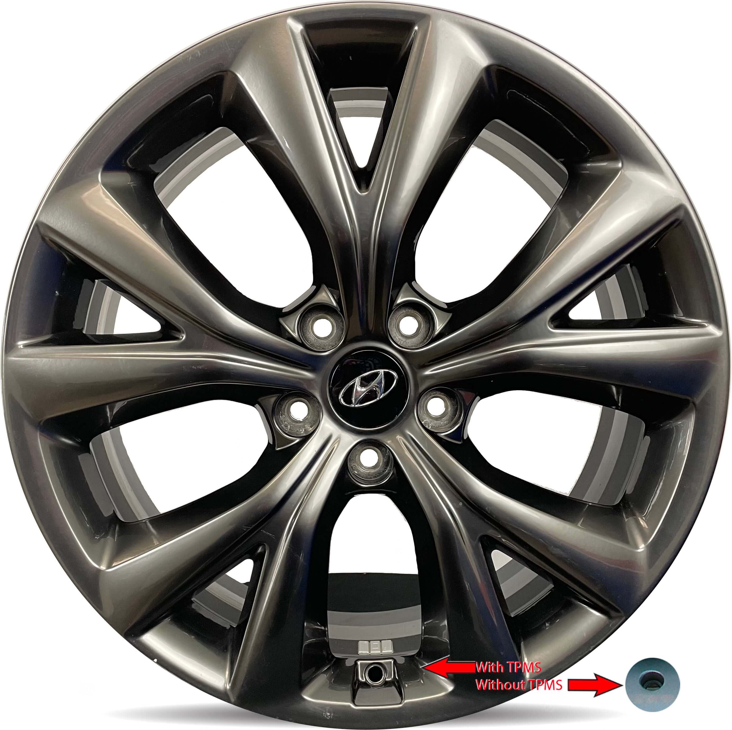 2017-2018 Hyundai Wheels OEM Rims for Sale | Santa Fe Hyper Charcoal
