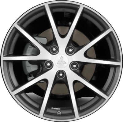 2009-2012 Mitsubishi Wheels OEM Rims for Sale | Eclipse Galant Machined Dark Grey