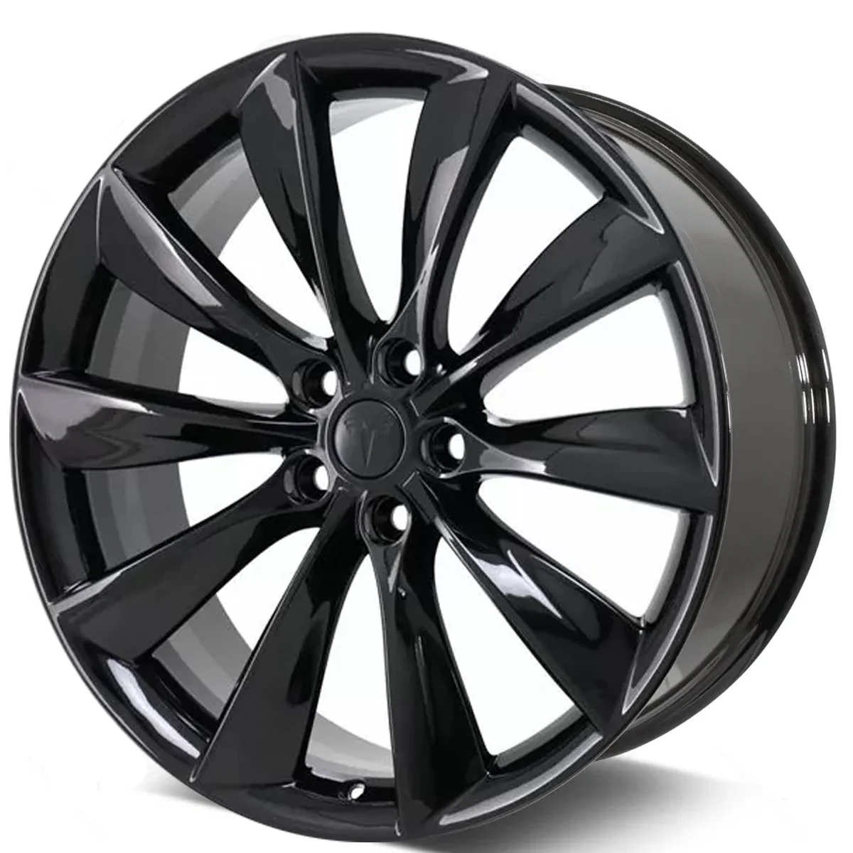 2012-2013 Tesla Wheels OEM Rims for Sale | Model S Gloss Black